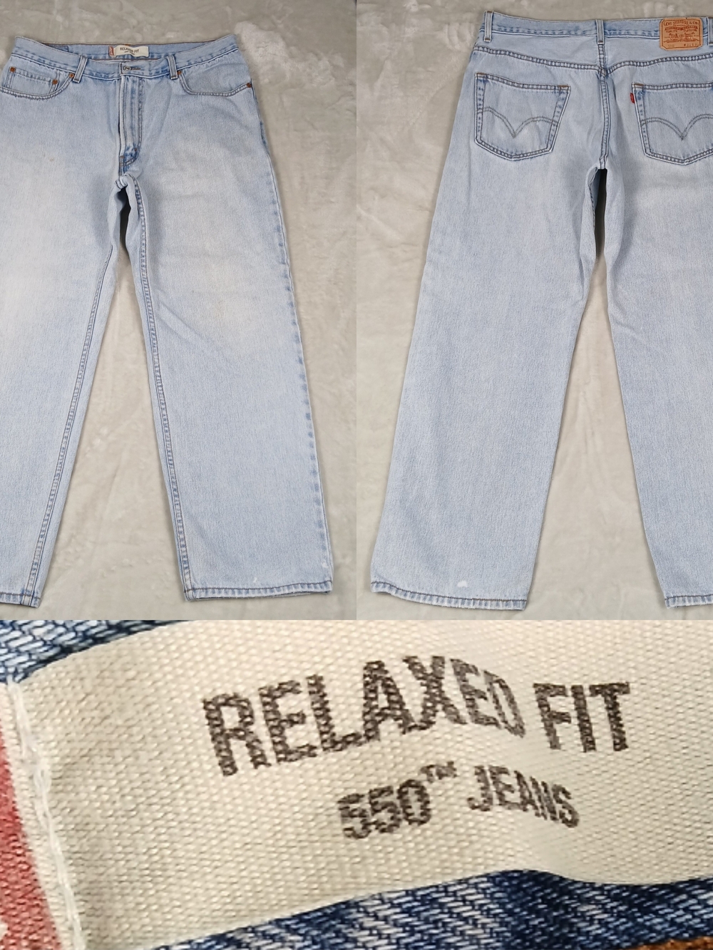 Vintage Levi's 550 Jeans 36x30 Men's Fits 36x29 Relaxed Fit Y2K